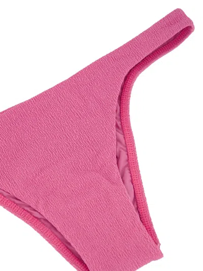 Vix Firenze Basic Textured Bikini Bottoms In Pink