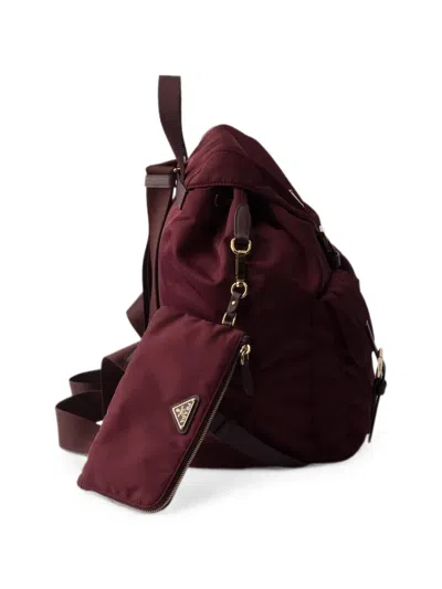 Prada Medium Re-nylon Backpack In Black