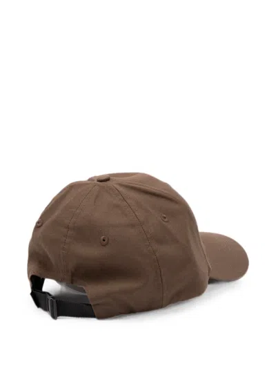 Stone Island Compass-patch Baseball Cap In Brown