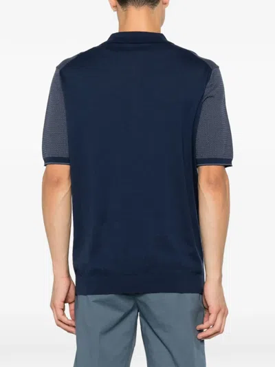Corneliani Textured T-shirt In Blue