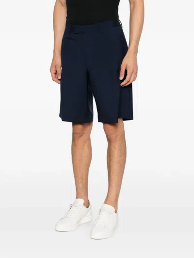 Corneliani Pressed-crease Shorts In Blue