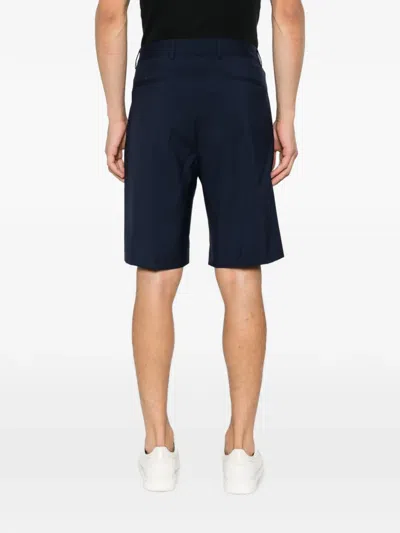 Corneliani Pressed-crease Shorts In Blue