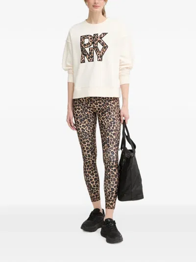 Dkny Leopard-print Leggings In Animal Print