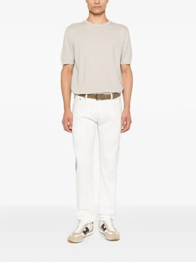 Corneliani Crew-neck T-shirt In Neutral