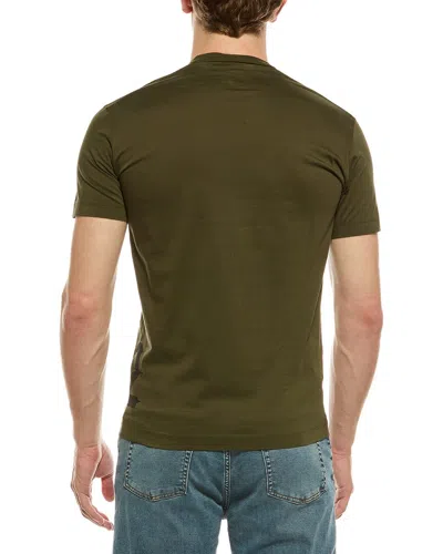 Dsquared2 Men Green Regular Logo T-shirt In Green