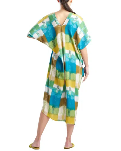 N Natori Sunset Crinkle Caftan In Multi