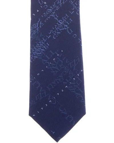 Canali Silk Tie In Blue