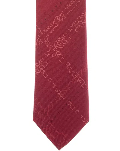Canali Silk Tie In Red
