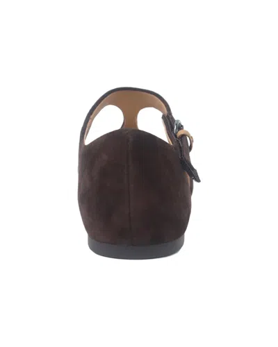 Gentle Souls Wyatt Suede Flat In Brown