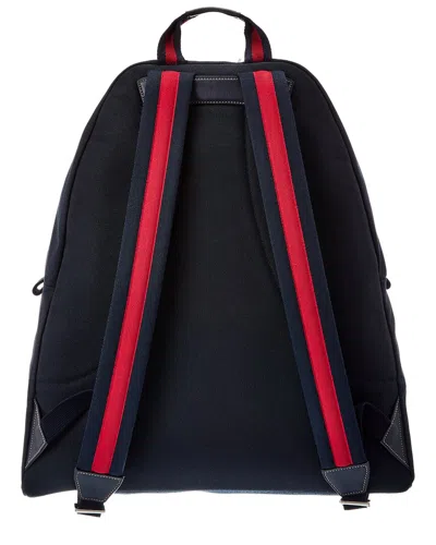 Gucci Canvas Backpack In Blue