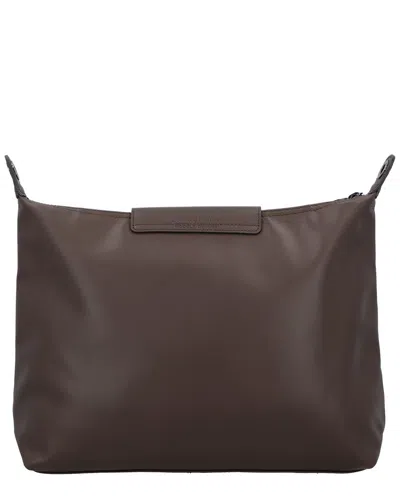 Longchamp Le Pliage Xtra Medium Leather Hobo In Brown
