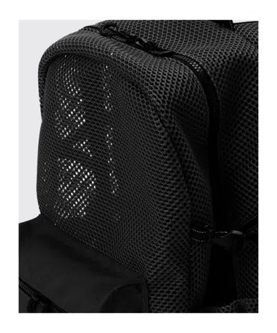 And Wander Mesh Patchwork Backpack In Black