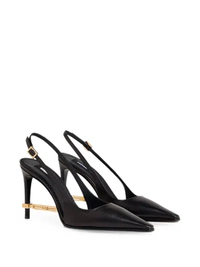 Dsquared2 메탈 바 슬링백 펌프스 In Black