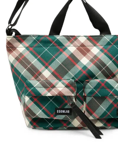 Eastpak 에곤 스몰 체크 토트 백 In Multi