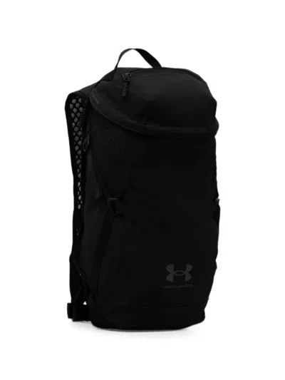 Under Armour Logo-print Backpack In Black
