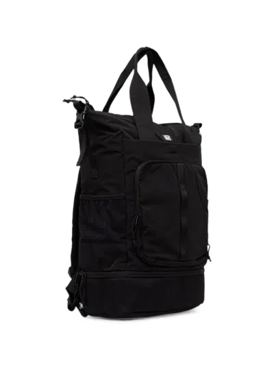 Vans Logo-patch Panelled Backpack In Black
