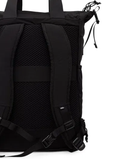 Vans Logo-patch Panelled Backpack In Black