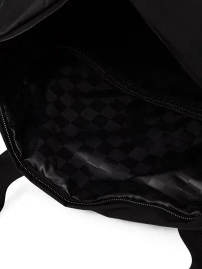 Vans Logo-patch Panelled Backpack In Black