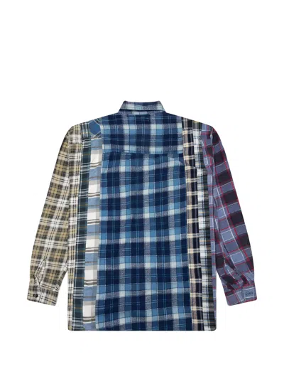 Needles 7 Cuts Patchwork Shirt In Blue