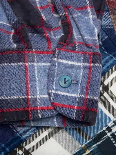 Needles 7 Cuts Patchwork Shirt In Blue