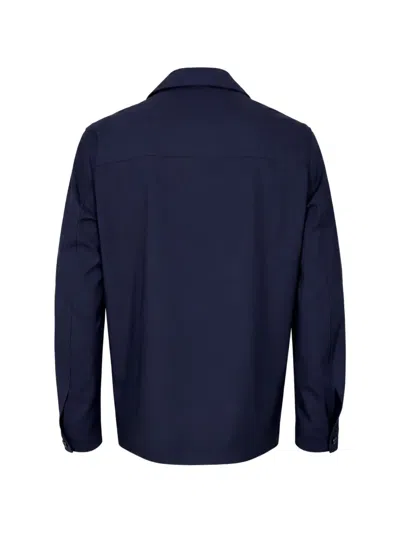 Manuel Ritz Buttoned Pocket Shirt In Blue