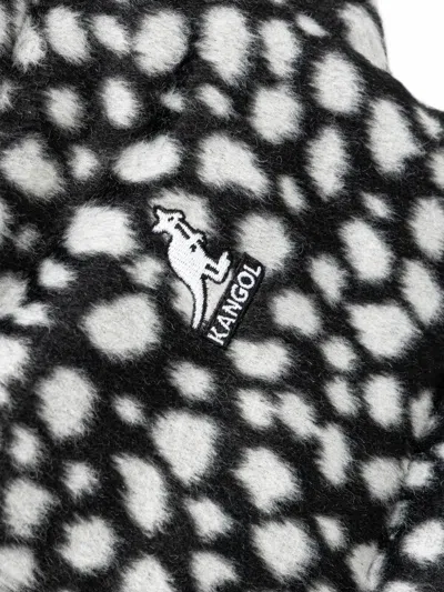 Kangol Mega Leopard-print Trapper Hat In Black