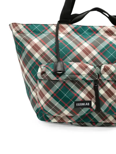Eastpak 에곤 체크 패턴 토트 백 In Multi