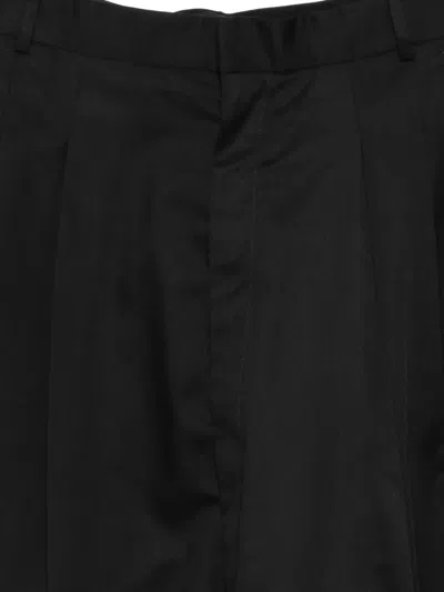 Lựu Đạn 로우라인 플리츠 팬츠 In Black