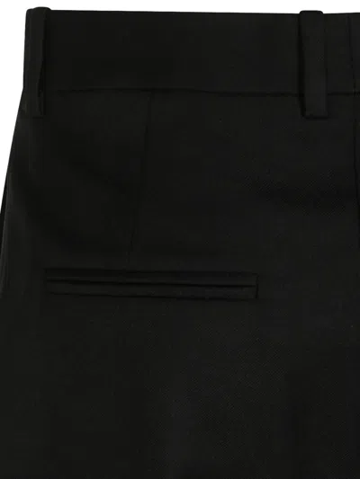 Saint Laurent 벨트 루프 팬츠 In Black