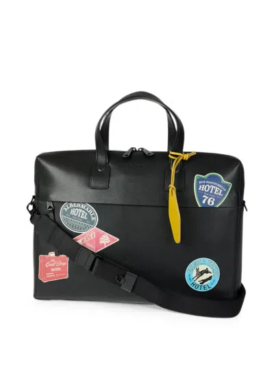 Paul Smith Black Folio Briefcase In Black