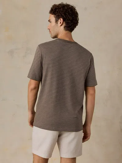 Faherty Sunwashed Regenerative T-shirt In Brown