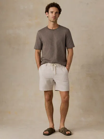 Faherty Sunwashed Regenerative T-shirt In Brown