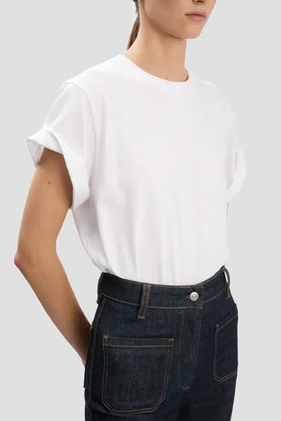 Victoria Beckham Tilly Cotton Jersey T-shirt In White