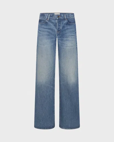 Frame Belt-loop Jeans In Blue