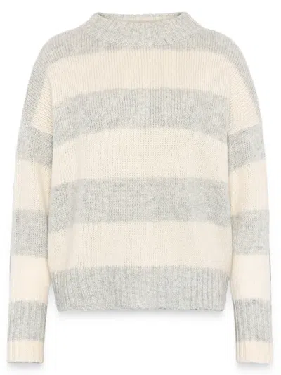 Emerson Renaldi Striped Oversized Sweater In Multi