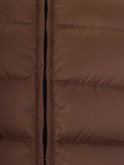 Max Mara The Cube Quilted Gilet In Brown