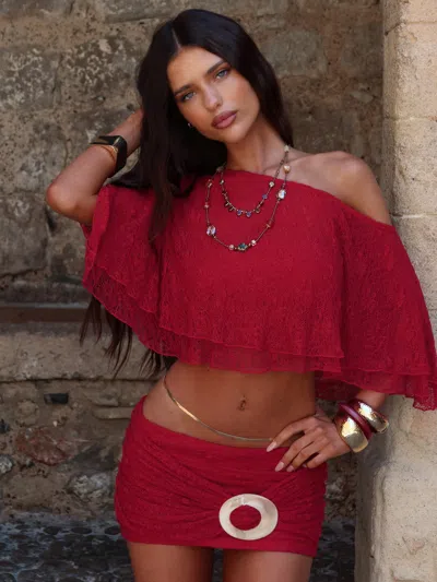 Outcast Jillian Top Red