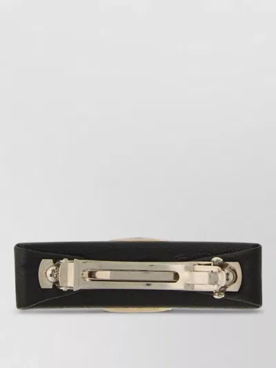 Ferragamo Bow Hair Clip Metal Hardware Rectangular