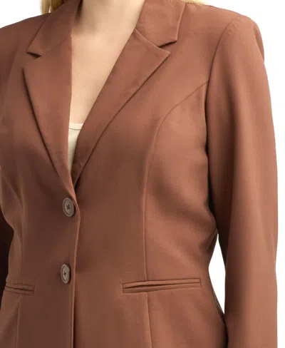 Bcx Juniors' Two-button Blazer In Brown
