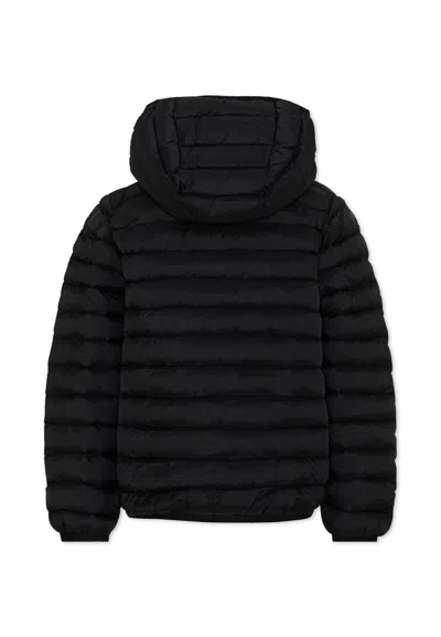 Dsquared2 Padded Jacket With Printed Logo In Black