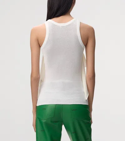 Loewe Asymmetric Panel Tank Top In White