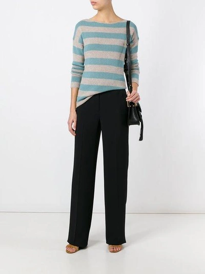 Shop Etro Flared Trousers - Black