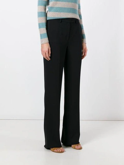 Shop Etro Flared Trousers - Black