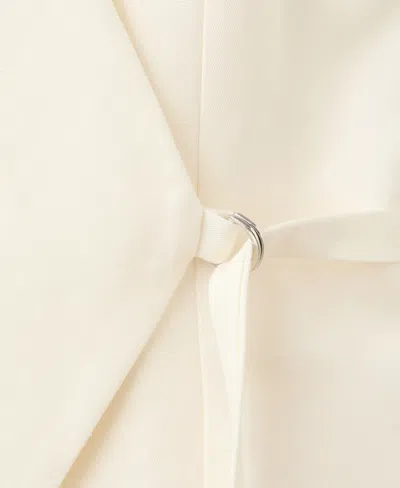 Mango Wrap Jumpsuit In White