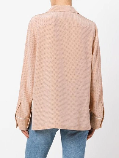 Theory Spotted Silk Blouse | ModeSens