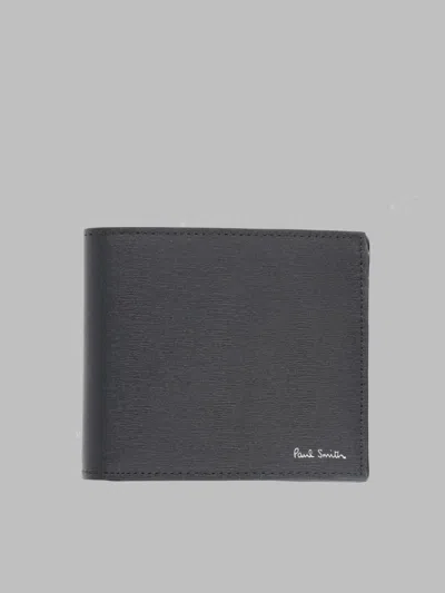 Paul Smith Compact Logo Wallet Bi Fold Design In Black