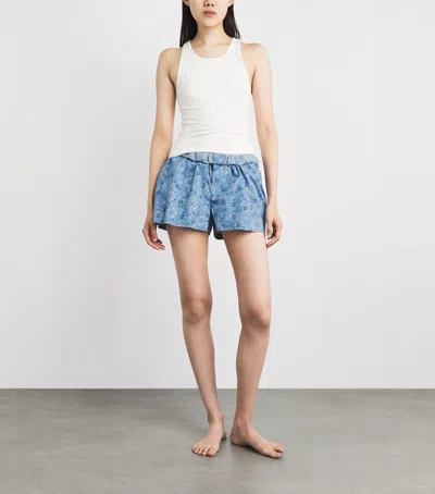 Skims Poplin Boxer Pyjama Set In Multi