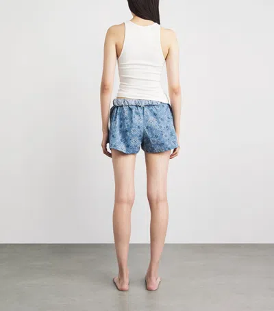 Skims Poplin Boxer Pyjama Set In Multi