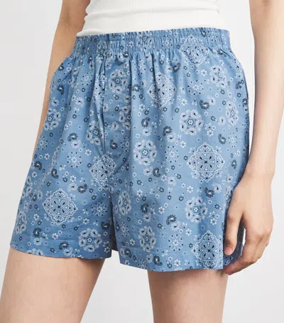 Skims Poplin Boxer Pyjama Set In Multi