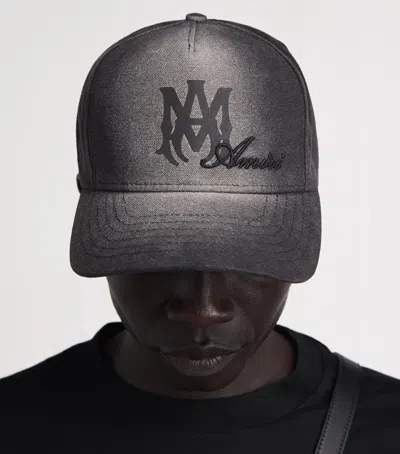 Amiri Logo Script Baseball Cap In Black